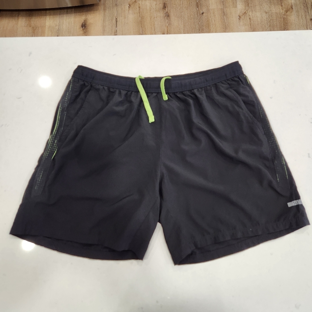 Skora Shorts Mens XL Black Quick Dry Shorts 7” Inseam Pull On Qwick Dry Running